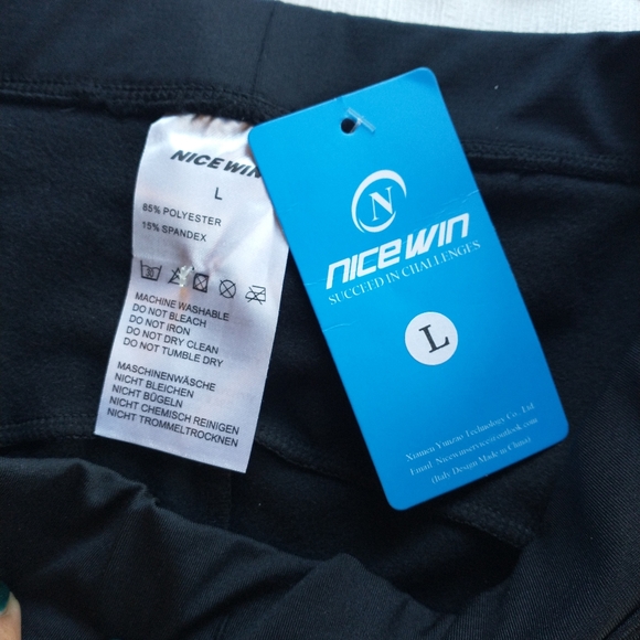 Nice Win Padded Thermal Fleece Cycling Leggings size L.    J - Picture 8 of 12